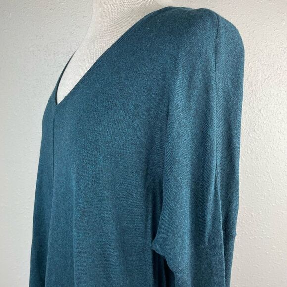 Loft Green V-Neck Sweater Top Size S EUC - Picture 4 of 7